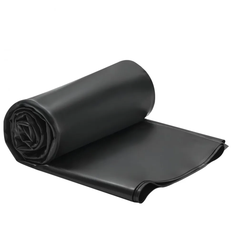 VEVOR Roll Roofing, 10 x 15 ft, 45 mil EPDM Rubber Roofing, Long Lifespan & Weather-resistant, Withstands Harsh Temperatures, Flexible & Easy Installation, Roof Underlayment for RVs, Roofs, Ponds