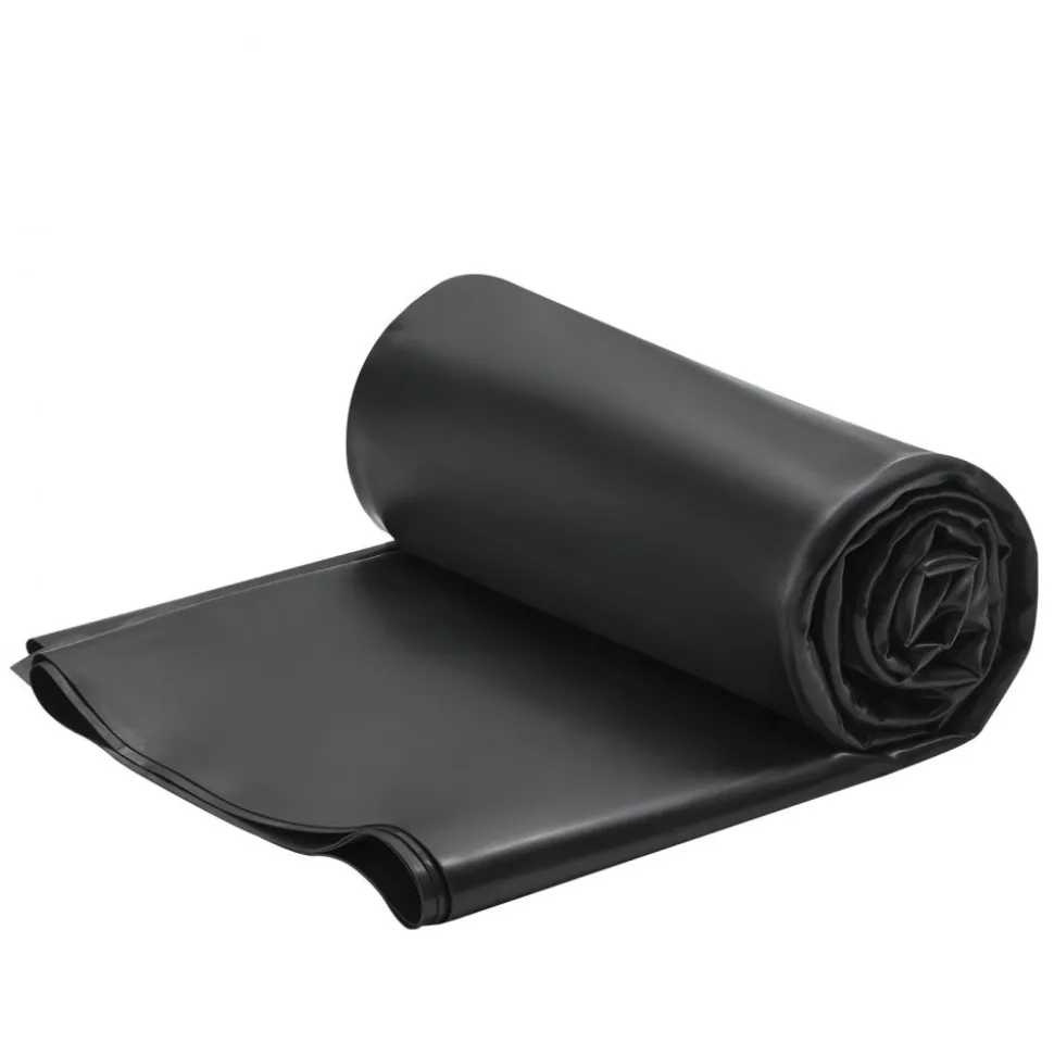 VEVOR Roll Roofing, 10 x 15 ft, 45 mil EPDM Rubber Roofing, Long Lifespan & Weather-resistant, Withstands Harsh Temperatures, Flexible & Easy Installation, Roof Underlayment for RVs, Roofs, Ponds