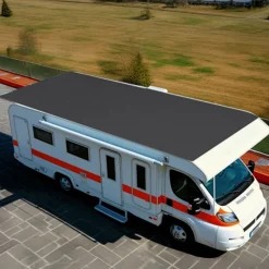 VEVOR Roll Roofing, 15 x 20 ft, 45 mil EPDM Rubber Roofing, Long Lifespan & Weather-resistant, Withstands Harsh Temperatures, Flexible & Easy Installation, Roof Underlayment for RVs, Roofs, Ponds