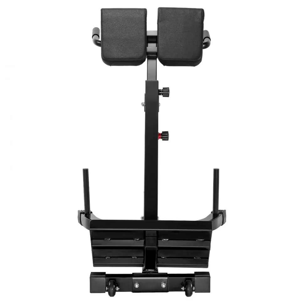 VEVOR Roman Chair Hyperextension Bench, 350 lbs Adjustable Extension Machine, Multi-Function Exercise Equipment for Glute, Hamstring, Lower Back, and Ab Workout, Fitness Weight Bench for Home Gym