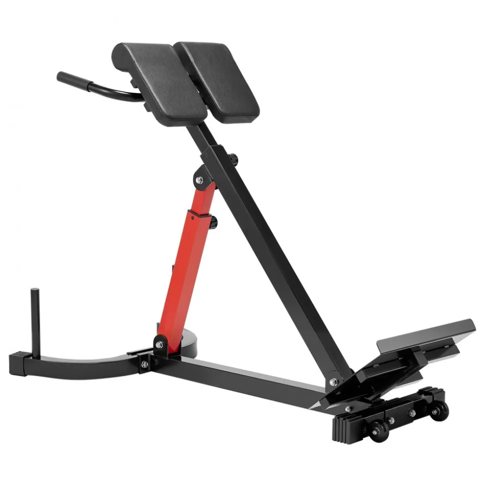 VEVOR Roman Chair Hyperextension Bench, 350 lbs Adjustable Extension Machine, Multi-Function Exercise Equipment for Glute, Hamstring, Lower Back, and Ab Workout, Fitness Weight Bench for Home Gym
