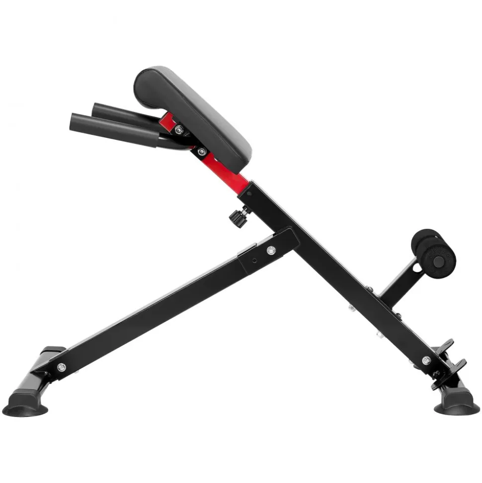 VEVOR Roman Chair Hyperextension Bench, 250 lbs Adjustable & Foldable Extension Machine, Multi-Function Exercise Equipment for Glute, Hamstring, Back, and Ab Workout, Fitness Weight Bench for Home Gym