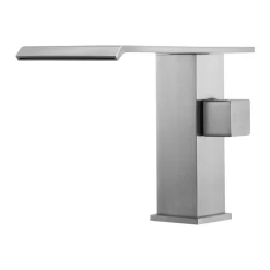 VEVOR Roman Tub Faucet, 3 Hole Waterfall Bathtub Faucet, Roman Bathtub Faucets Set with Shower Head & 1 Handle, Deck Mount Bath Tub Faucets Set for Adult Bathing, Brushed Stainless Steel, Drip-Free