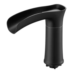 VEVOR Roman Tub Faucet, 3 Hole Waterfall Bathtub Faucet, Zinc Alloy Bath Tubs Faucets Set with 2 Handles, Deck Mount Bath Tub Faucets Set for Pet Washing, Baby Care, Adult Bathing, Matte Black