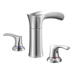 VEVOR Roman Tub Faucet, 3 Hole Waterfall Bathtub Faucet, Zinc Alloy Bath Tubs Faucets Set with 2 Handles, Deck Mount Bath Tub Faucets Set for Pet Washing, Adult Bathing, Silver, Hot & Cold Control