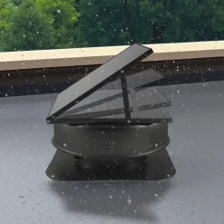 VEVOR Roof Attic Exhaust Fan, 50W Smart Solar Roof Ventilation Fan with Thermostat, Remote Control, 3000 CFM Airflow Built-in Smoke Sensor with Auto Stop for Cooling and Dehumidification