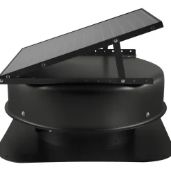 VEVOR Roof Attic Exhaust Fan, 50W Smart Solar Roof Ventilation Fan with Thermostat, Remote Control, 3000 CFM Airflow Built-in Smoke Sensor with Auto Stop for Cooling and Dehumidification