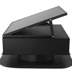 VEVOR Roof Attic Exhaust Fan, 35W Smart Solar Roof Ventilation Fan Auto Temperature Control, 2400 CFM Airflow Built-in Brushless DC Motor for Cooling and Dehumidification, No Remote