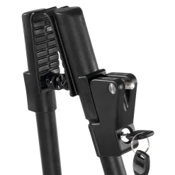 VEVOR Roof Bike Rack, 33 lbs Capacity, Upright Roof Mount Bicycle Rack with Secure Locking System for Most Standard Crossbars, Aluminum Upright Rooftop Bike Rack 1 Bike Carrier for Car SUV, Black