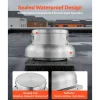 VEVOR Roof Exhaust Fan, Attic Vent Fan with High-Power Motor, 24.8inch Fan Base Heavy-Duty Aluminum Alloy, Speed Control Adjustable Airflow 3000/3900CFM, Compact for Garage,Kitchen,Bathroom,Silver