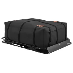 VEVOR Roof Rack Cargo Basket, 51 x 36 x 4 in, Heavy Duty Roof Top Carrier Basket with Folding Design, 200 lbs Capacity, All-Weather Easy-Install Car Top Luggage Holder, Universal Fit for SUV Truck Car