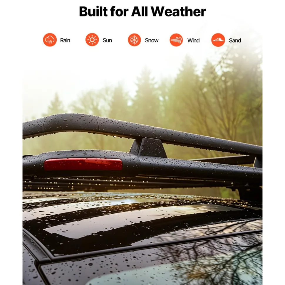 VEVOR Roof Rack Cargo Basket, 64 x 39 x 4.53 in, Heavy Duty Roof Top Carrier Basket with Extension, 200 lbs Capacity, All-Weather Car Top Luggage Holder, Universal Fit for SUVs Trucks Vehicles Pickups