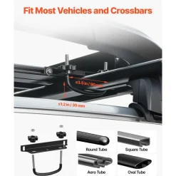 VEVOR Roof Rack Cargo Carrier, 48 x 40 x 5.6 in, Universal Rooftop Cargo Basket, Car Top Luggage Holder with 150 lbs Max Load Capacity, 4.1 in Fence, Anti-Rust Alloy Steel, Wind Fairing, for SUV Car