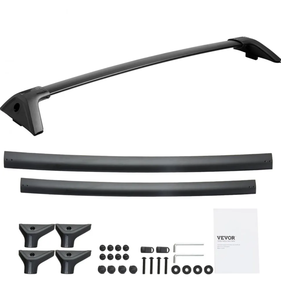VEVOR Roof Rack Cross Bars, Compatible with 2011-2021 Jeep Grand Cherokee with Grooved Side Rails, 200lbs Load Capacity, Aluminum Crossbars with Locks, for Rooftop Cargo Carrier Bag Luggage Kayak Bike