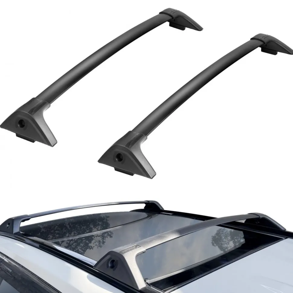 VEVOR Roof Rack Cross Bars, Compatible with 2011-2021 Jeep Grand Cherokee with Grooved Side Rails, 200lbs Load Capacity, Aluminum Crossbars with Locks, for Rooftop Cargo Carrier Bag Luggage Kayak Bike