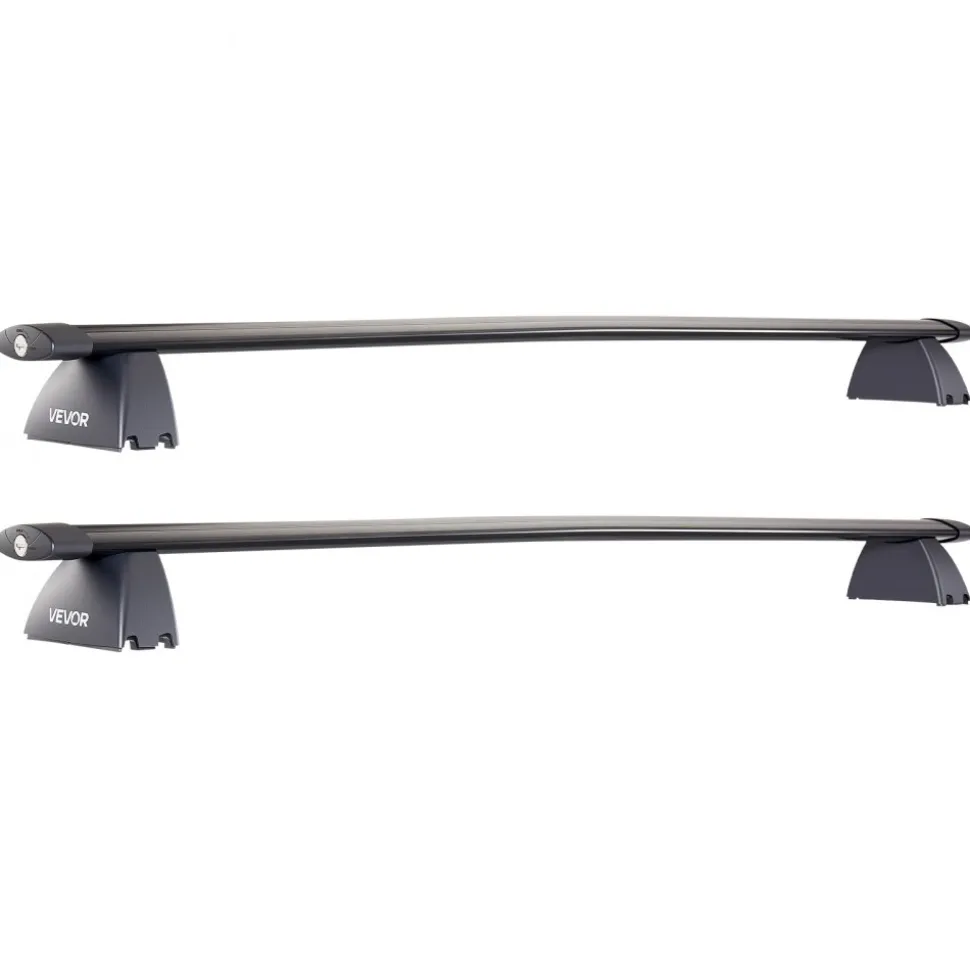 VEVOR Roof Rack Cross Bars, Fits Jeep Grand Cherokee 2011-2021 (With Grooved Side Rails), 200 LBS Capacity, Lockable Heavy Duty Aluminum Crossbar Racks Roof Rail Rooftop Luggage Canoe