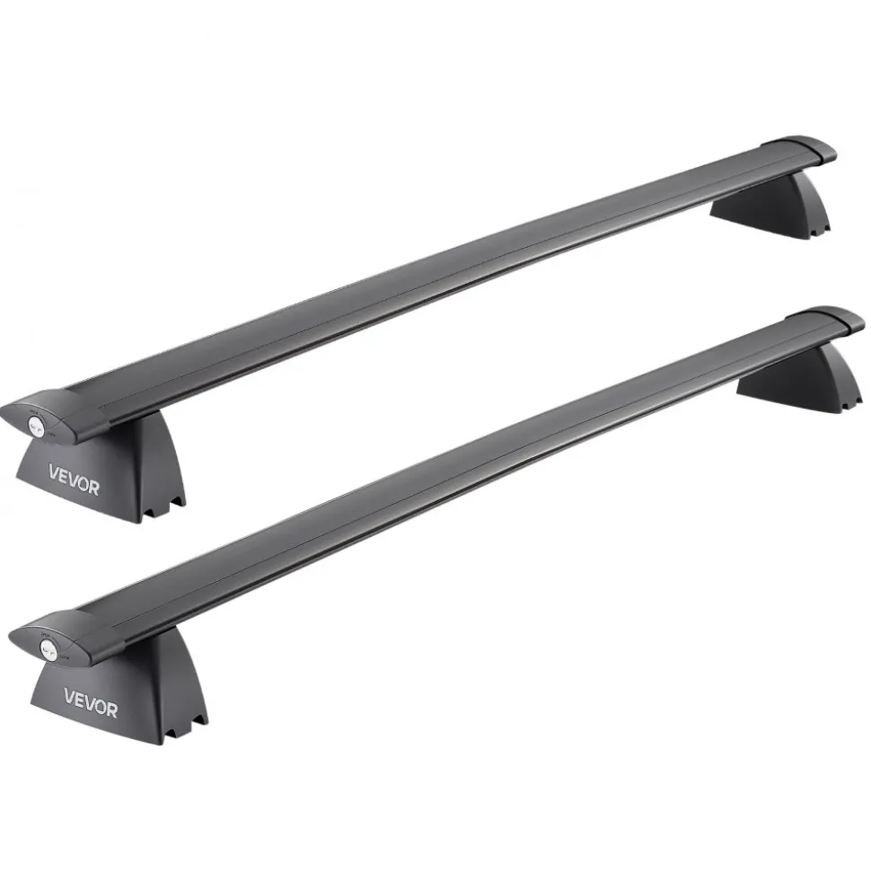 VEVOR Roof Rack Cross Bars, Fits Jeep Grand Cherokee 2011-2021 (With Grooved Side Rails), 200 LBS Capacity, Lockable Heavy Duty Aluminum Crossbar Racks Roof Rail Rooftop Luggage Canoe
