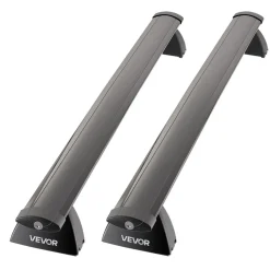 VEVOR Roof Rack Cross Bars, Fits Jeep Grand Cherokee 2011-2021 (With Grooved Side Rails), 200 LBS Capacity, Lockable Heavy Duty Aluminum Crossbar Racks Roof Rail Rooftop Luggage Canoe