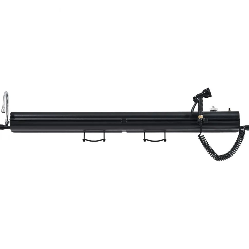 VEVOR Roof Rack Water Tank, 7 Gal, Multi-Dispensing Outdoor Tank with 2 Splash-Guard Panels & T-slot, High-Capacity Aluminum Tank with Pressurization Port, Fit for Trunks, Roll Bars, Crossbars