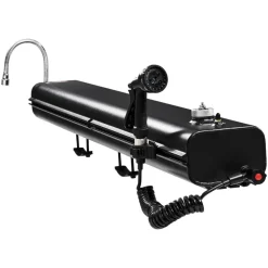 VEVOR Roof Rack Water Tank, 8 Gal, Multi-Dispensing Outdoor Tank with 2 Splash-Guard Panels & T-slot, High-Capacity Aluminum Tank with Pressurization Port, Fit for Trunks, Roll Bars, Crossbars