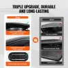 VEVOR Rooftop Cargo Carrier, 11 Cubic Feet Roof Cargo Box, ABS Hard Shell Roof Box, with Dual-Sided Opening and 2 Reinforced Straps, Aerodynamic, Suitable for most Crossbar, for Car, Wagon, SUV, Black