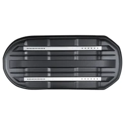 VEVOR Rooftop Cargo Carrier, 11 Cubic Feet Roof Cargo Box, ABS Hard Shell Roof Box, with Dual-Sided Opening and 2 Reinforced Straps, Aerodynamic, Suitable for most Crossbar, for Car, Wagon, SUV, Black