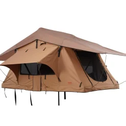 VEVOR Rooftop Tent Hard Shell, Naturnest Rooftop Tent Hardshell for 2-3 Person, Folding Hard Shell Roof Top Tent with Telescopic Ladder Mattress PVC Cover Bag, Waterproof for Jeep SUV Van Pickup Truck