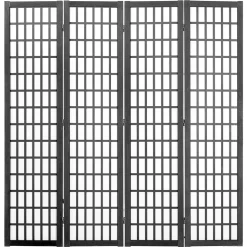 VEVOR Room Divider, 4 Panel Japanese Room Divider, Wood Folding Privacy Screen Indoor, Japanese Partition Dividers Portable Decoration Screens, for Room Separation Home Office Restaurant & Bedroom