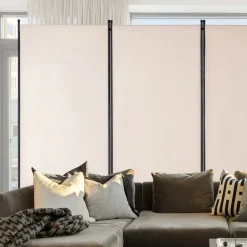 VEVOR Room Divider, 3 Panel Room Divider, Folding Privacy Screen and Portable Partition Divider for Room Separation, Freestanding Room Partitions for Office, Bedroom, Study, Beige
