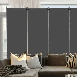 VEVOR Room Divider, 6 Panel Room Divider, Folding Privacy Screen and Portable Partition Divider for Room Separation, Freestanding Room Partitions for Office, Bedroom, Study, Grey