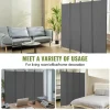 VEVOR Room Divider,  4 Panel Room Dividers and Folding Privacy Screens, Fabric Partition Room Dividers for Office, Bedroom, Dining Room, Study, Freestanding, Light Gray