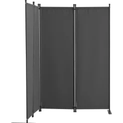VEVOR Room Divider,  4 Panel Room Dividers and Folding Privacy Screens, Fabric Partition Room Dividers for Office, Bedroom, Dining Room, Study, Freestanding, Light Gray