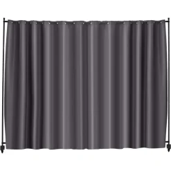 VEVOR Room Divider, Portable Panel Room Divider with Wheels Curtain Divider Stand, Freestanding Room Divider Privacy Screen for Office, Bedroom, Dining Room, Study, Gray
