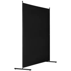 VEVOR Room Divider, Single Panel Room Divider, 6FT Privacy Screen Indoor, Partition Divider for Room Separation, Freestanding Room Divider Panel for Office, Bedroom, Black