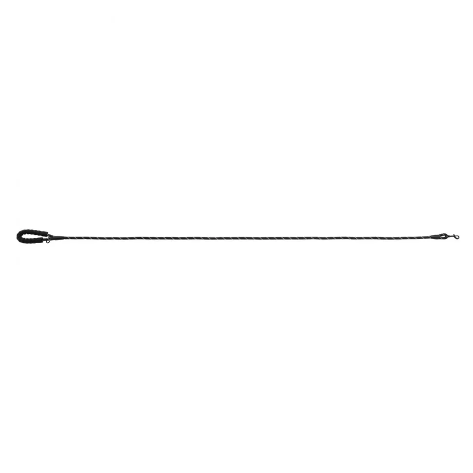 VEVOR Rope Dog Leash, 6ft Heavy Duty Dog Leash with Comfortable Padded Handle, Strong Nylon Thick Leash with Reflective Threads, Dog walking and Training Leash, for Medium Large Dogs (1/2 in, Black)