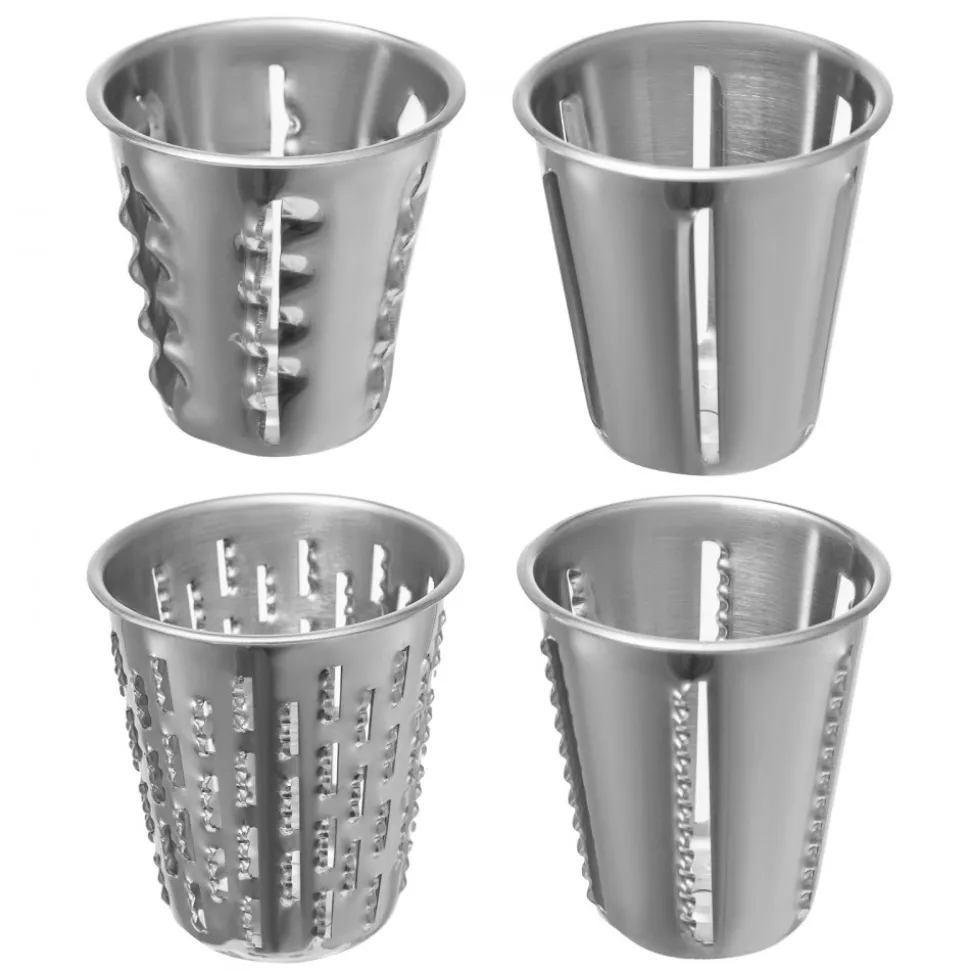 VEVOR Rotary Cheese Grater, Zinc Alloy Rotary Vegetable Mandoline, Manual Cheese Mandoline with 5 Stainless Steel Cutting Cones, Manual Vegetable Grater with 2.5L Bowl, Rotary Shredder with Suction Ba
