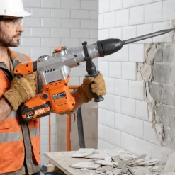 VEVOR Rotary Hammer Drill, 1-9/16 in SDS-Max Cordless, Heavy Duty 20V Battery Powered Rotary Hammer, Including 2 Batteries, Charger, Drill Bit, Pointed Chisel, Carrying Case, for Concrete, Masonry