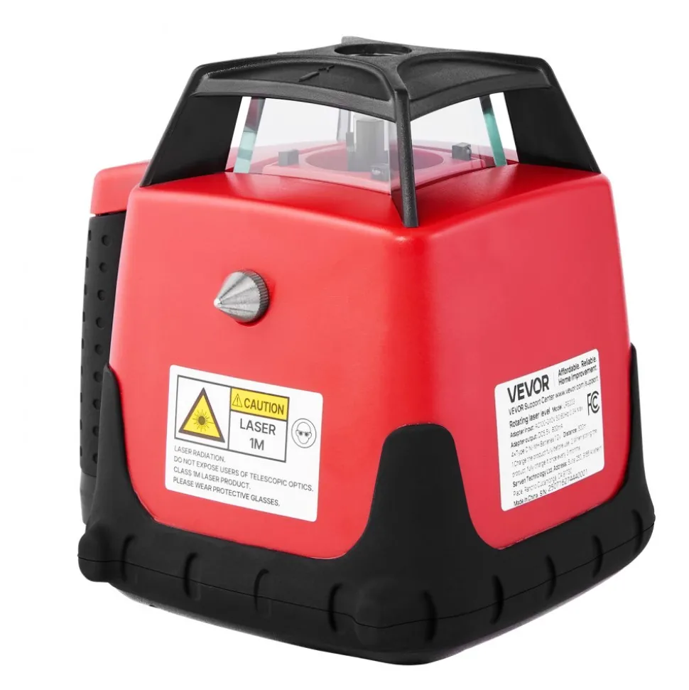 VEVOR Rotary Laser Level Kit, 1650ft 360-Degree Self Leveling Red Horizontal Laser Transit,with Tripod,Receiver,Remote Control, Scale,Toolcase, IP66 Waterproof, 0.80in/100ft Precision for Construction