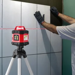 VEVOR Rotary Laser Level Kit, 984ft 360-Degree Self Leveling Red Horizontal Laser Transit,with Tripod,Receiver,Remote Control, Scale, Toolcase, IP54 Waterproof, 0.12in/100ft Precision for Construction