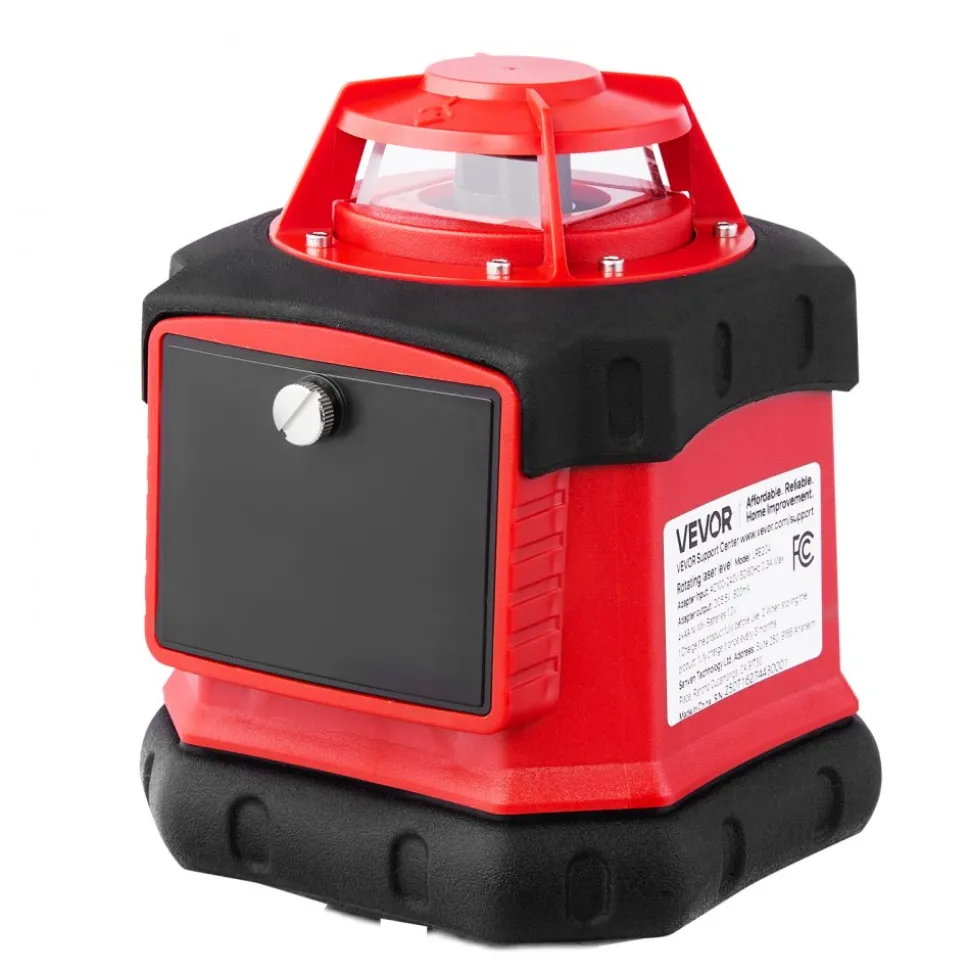 VEVOR Rotary Laser Level Kit, 984ft 360-Degree Self Leveling Red Horizontal Laser Transit,with Tripod,Receiver,Remote Control, Scale, Toolcase, IP54 Waterproof, 0.12in/100ft Precision for Construction