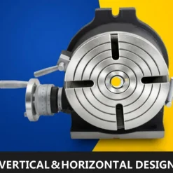 VEVOR Rotary Table 8Inch Horizontal Vertical HV8 Precision 3MT Milling Drilling Machine Vernier Reading Milling Drilling Boring