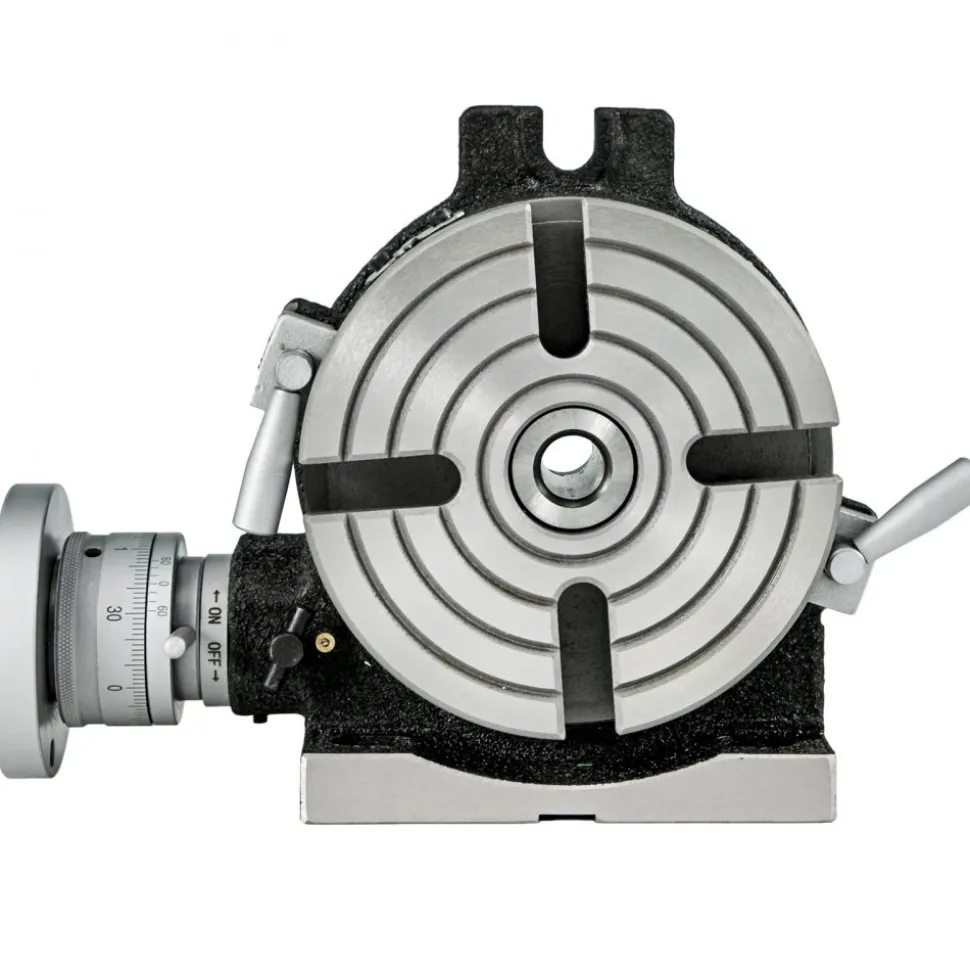 VEVOR Rotary Table 6inch(150mm) Horizontal Vertical Milling Table 2/5inch(10mm) 4-Slot Milling Rotary Table MT-2 Rotary Table for Milling with Indexing Plate Set for Precision Milling Drilling