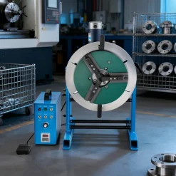 VEVOR Rotary Welding Positioner, 441 lbs Load Capacity, -45° to 90° Tilt Angle Welding Positioner Turntable Table, 0.5-5 RPM Speed Control, Electric and Foot Pedal, for Cutting, Grinding, Assembly