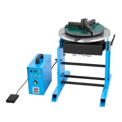 VEVOR Rotary Welding Positioner, 441 lbs Load Capacity, -45° to 90° Tilt Angle Welding Positioner Turntable Table, 0.5-5 RPM Speed Control, Electric and Foot Pedal, for Cutting, Grinding, Assembly