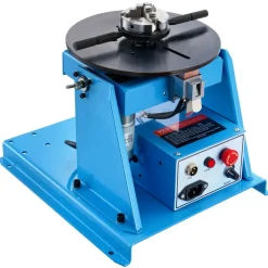 VEVOR Rotary Welding Positioner 10KG, 0-90° Welding Positioning Turntable Table with 8.1 Inch 3-Jaw Lathe Chuck, 1-12 RPM 20W Portable Welder Positioning Machine for Cutting Grinding Assembly Testing