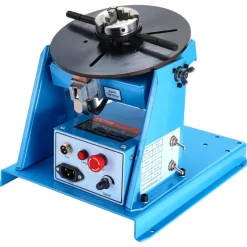 VEVOR Rotary Welding Positioner 10KG, 0-90° Welding Positioning Turntable Table with 8.1 Inch 3-Jaw Lathe Chuck, 1-12 RPM 20W Portable Welder Positioning Machine for Cutting Grinding Assembly Testing