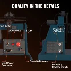 VEVOR Rotary Welding Positioner 10KG, 0-90° Welding Positioning Turntable Table with 8.1 Inch 3-Jaw Lathe Chuck, 1-12 RPM 20W Portable Welder Positioning Machine for Cutting Grinding Assembly Testing