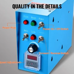 VEVOR Rotary Welding Positioner 50KG, 0-90° Welding Positioning Turntable Table 0.5-6RPM 120W, with 12.4 Inch 3-Jaw Lathe Chuck & Welding Torch Stand Holder for Cutting, Grinding, Assembly, Testing