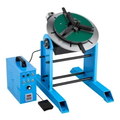 VEVOR Rotary Welding Positioner, 661 lbs Load Capacity, -45° to 90° Tilt Angle Welding Positioner Turntable Table, 0.2-2.5 RPM Speed Control, Electric and Foot Pedal, for Cutting, Grinding, Assembly