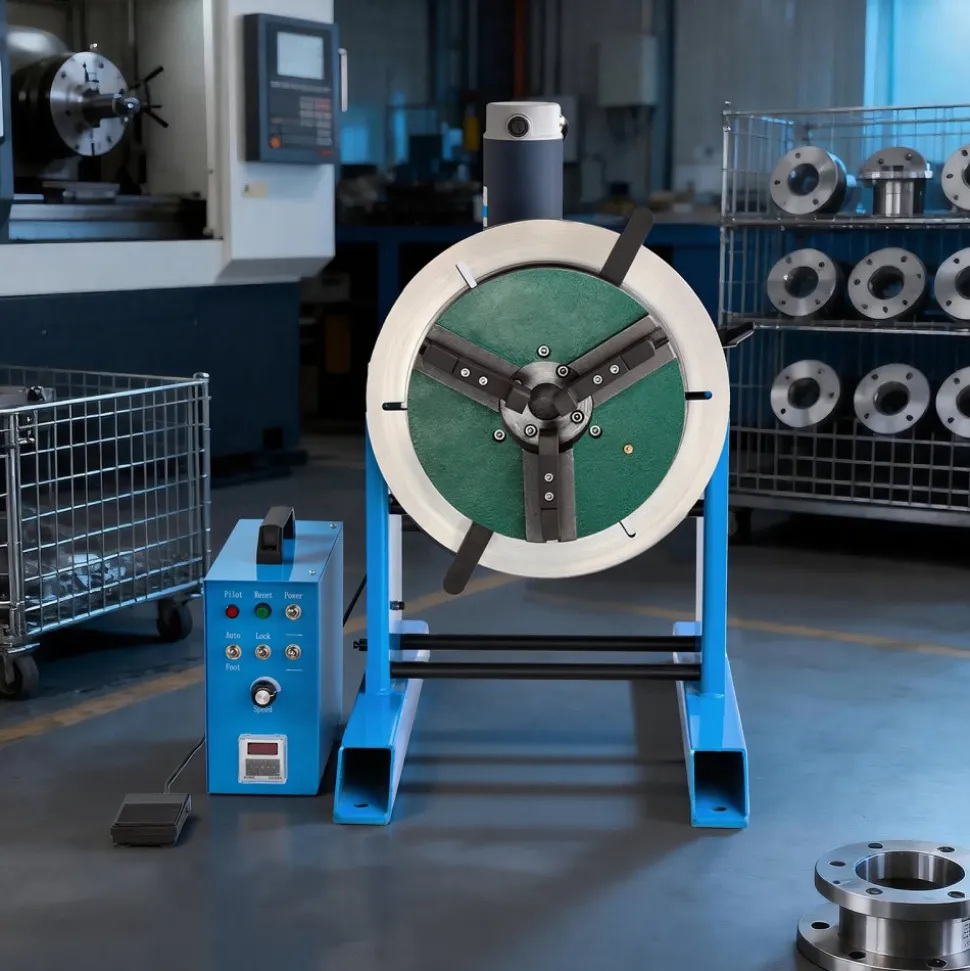 VEVOR Rotary Welding Positioner, 661 lbs Load Capacity, -45° to 90° Tilt Angle Welding Positioner Turntable Table, 0.2-2.5 RPM Speed Control, Electric and Foot Pedal, for Cutting, Grinding, Assembly